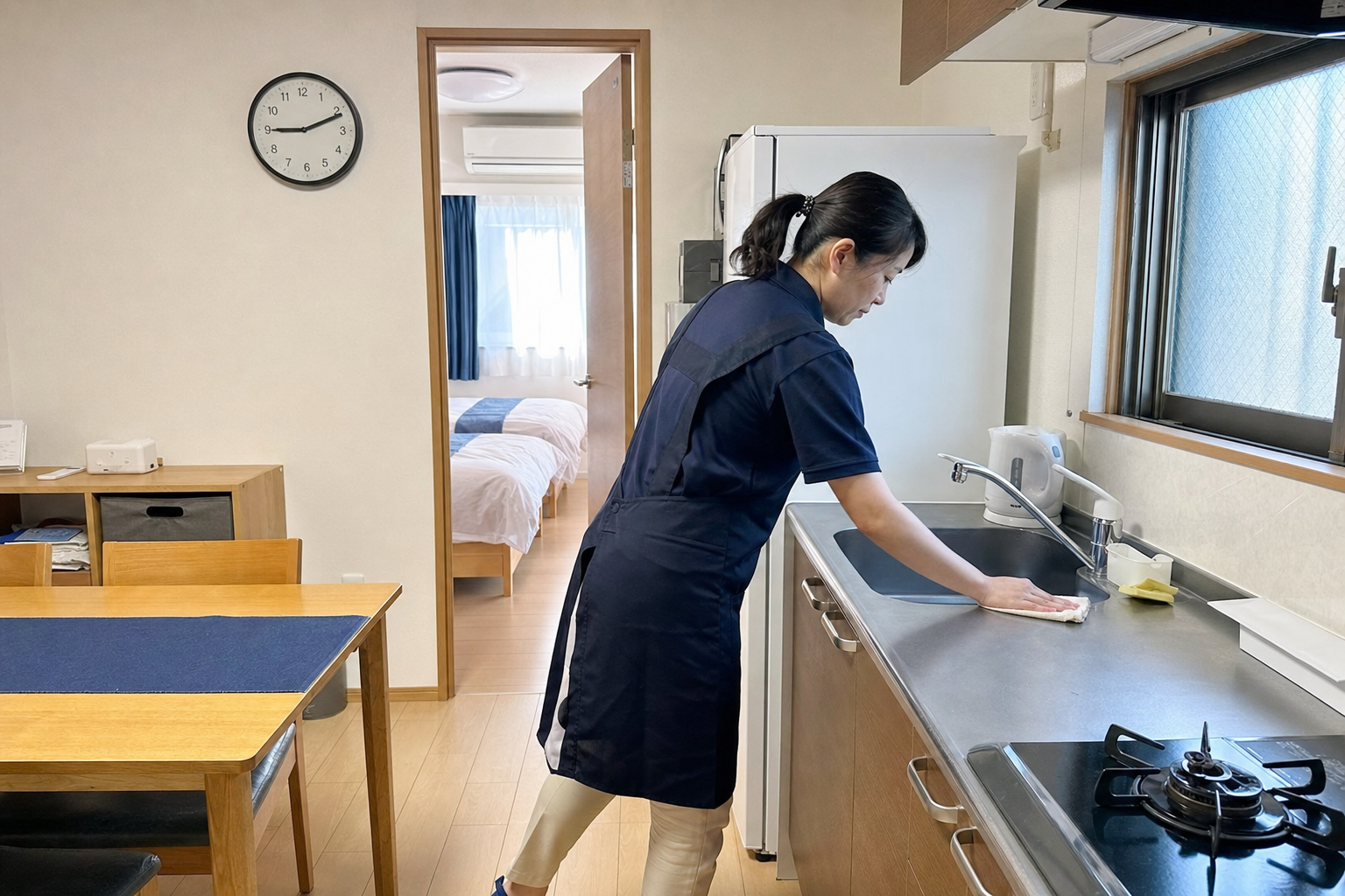 民泊清掃の時間目安と標準時間表｜90分が20分に圧縮される危険サイン